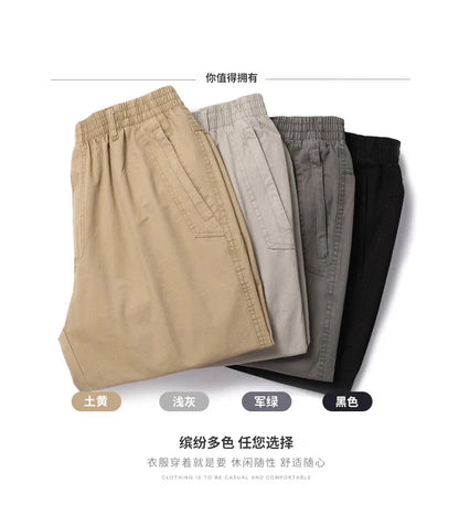 Explosions men's overalls casual pants cotton loose summer thin fashion long pants men's pants.