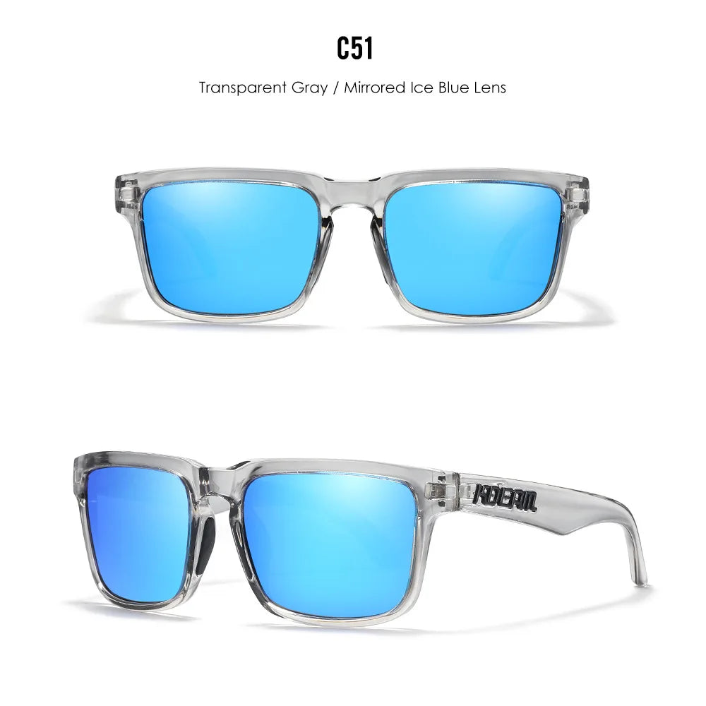 Sunglasses for Men Transparent Gray Frame Fashion Unisex Outdoor
