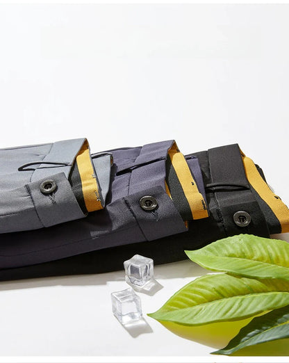 Men Spring Summer Thin Formal Dress Pants High Quality Elastic Waist Business Casual Suit Trousers Work Office Black Long Pants