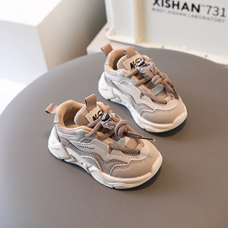 Children's Sneakers Spring Autumn Mesh Breathable School Running Sports Shoes for Boy Girl Causal Fashion Kids Basketball Shoes