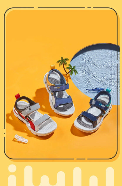 2025 Summer Boys Soft Sandals Fashion Children Shoes Autumn Light Cartoon Sandalias Flat Beach 4-12 Years Old Kids Shoes 12yrs