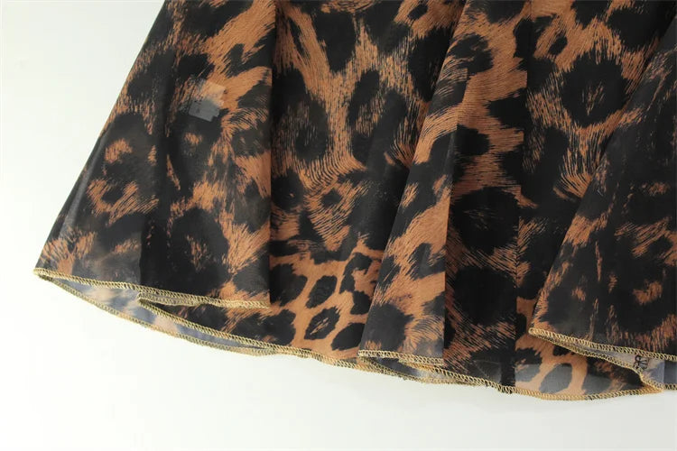 Party Leopard Backless Women Dresses V Neck Sleeveless Sheath Bodycon Lace-up Sexy Club Fashion Female Vestidos Robes