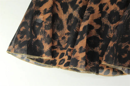 Party Leopard Backless Women Dresses V Neck Sleeveless Sheath Bodycon Lace-up Sexy Club Fashion Female Vestidos Robes