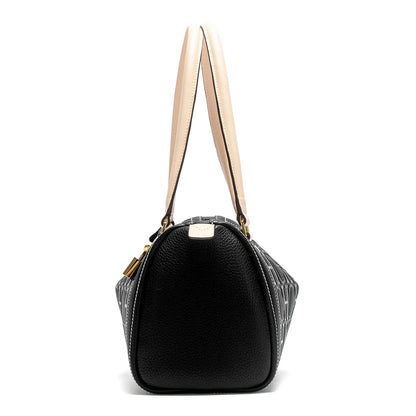 Women's Boston Bag Autumn Winter New Collection Letter Design Texture Shoulder Bags