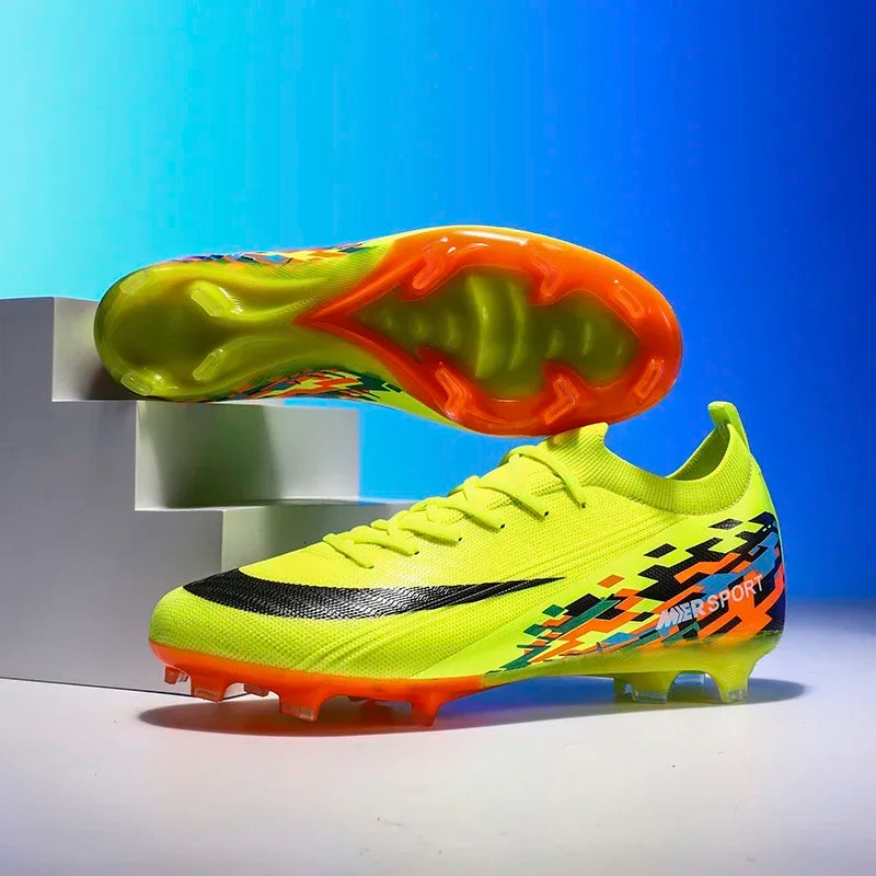 New Men Soccer Shoes Sport Grass Cleats Unisex Non-Slip Match Adult Ultralight Outdoor Football Boots Comfortable High-quality