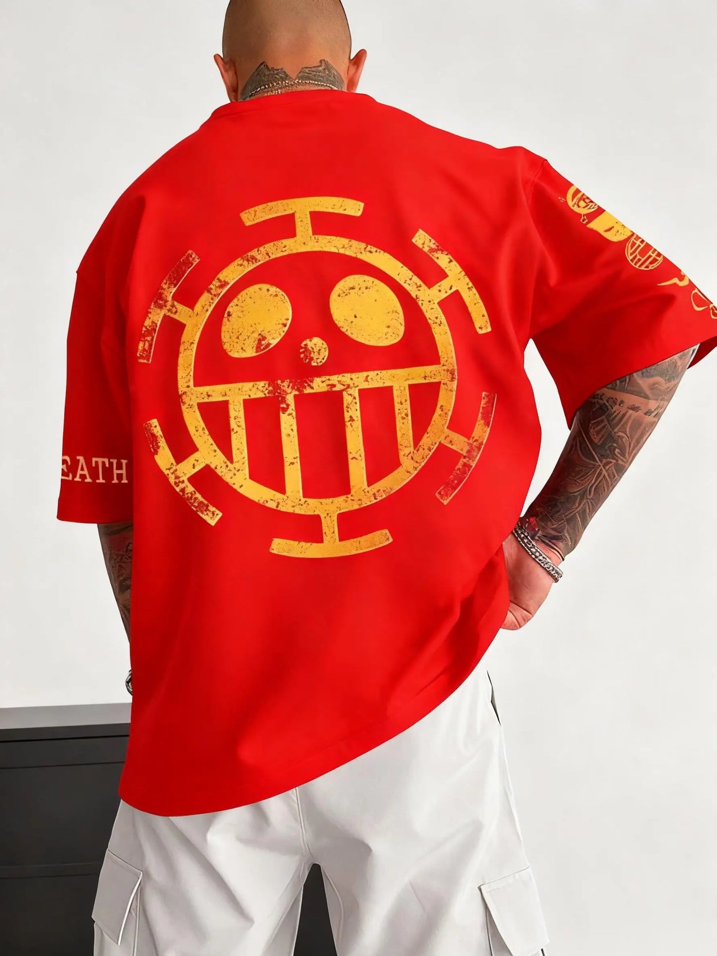 Plus Size T-shirt for Men and Women 2025 Summer New Anime Peripheral Harajuku Loose Casual Family Short Sleeved Top