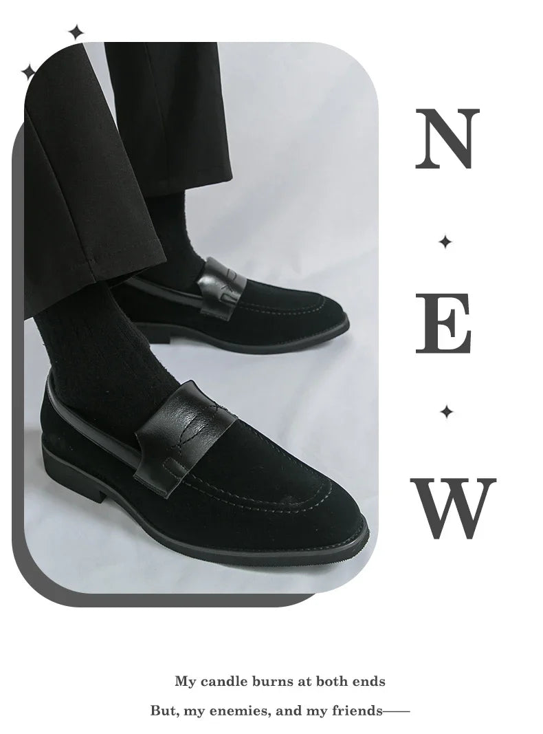 Men's Dress Shoes Classic Slip On Casual Business Loafers For Men High Quality Party Social Leather Shoes Man Formal Loafers