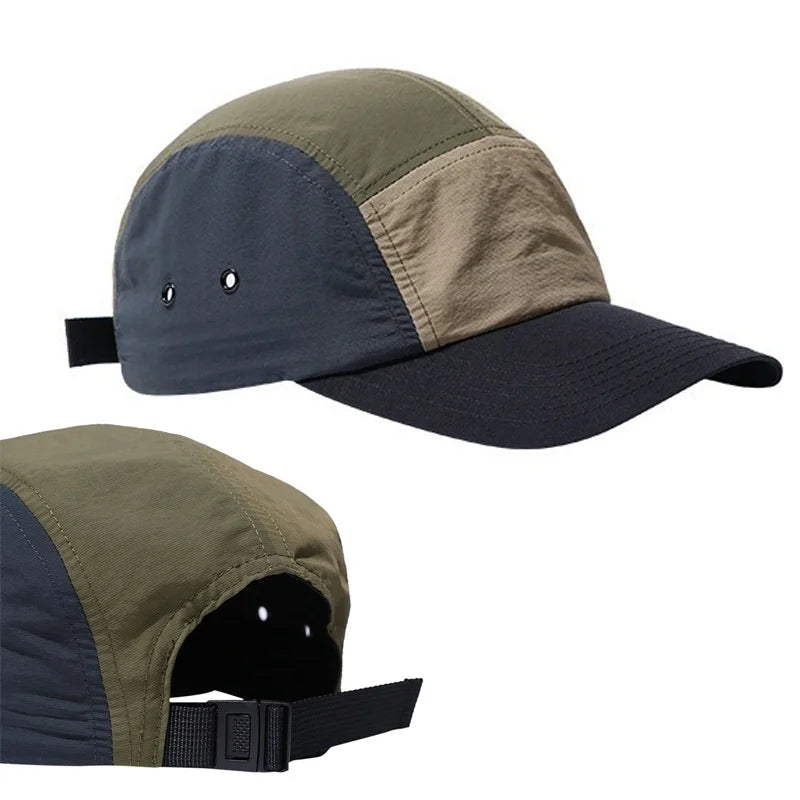 Fashion Adjustable Hat 5 Panel Cap Quick Dry Cap Snapback Hats Unisex Baseball Caps Sun Hats