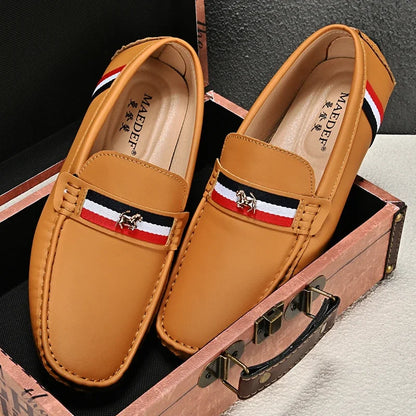Loafers Men Driving Shoes Casual Shoes Comfortable Classic PU Leather Loafers Business Shoes Slip on Walking Men Loafers Shoes