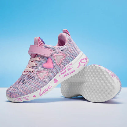 Cozy Knit Shoes for Girls Ultra Breathable Sneakers Lightweight Footwear Comfy and Casual Spring and Summer Gift Idea for Her
