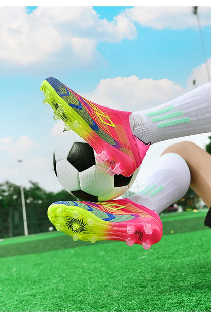 New Men Football Boots High-quality Soccer Shoes Sneakers Match Indoor Non-Slip Grass Cleats Mid-top Light Hot-selling Outdoor