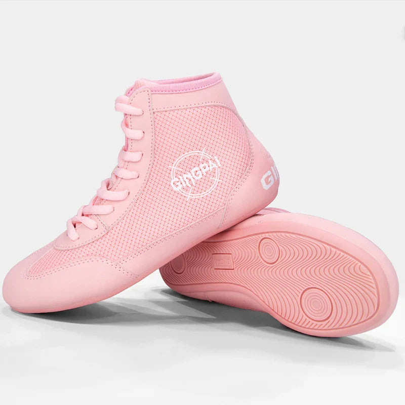 Botas de luta profissional masculinas e femininas 5 cores Sapatilhas de boxe Casal Antiderrapante Tênis Botas de luta masculinas respiráveis