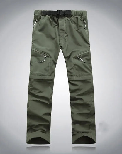 Men Quick Dry Outdoor Pants Removable Hiking&Camping Pants Male Summer Breathable Hunting&Climbing Pants S-XXXL 4 Color