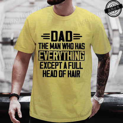 Men Funny Dad T Shirt T-Shirts Clothing Casual Short Sleeve Graphic Printed Tees Fashion Hip Hop Streetwear Father Gift Tops