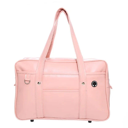 schoolbag PU leather japanese wide application japanese handbag large capacity waterproof