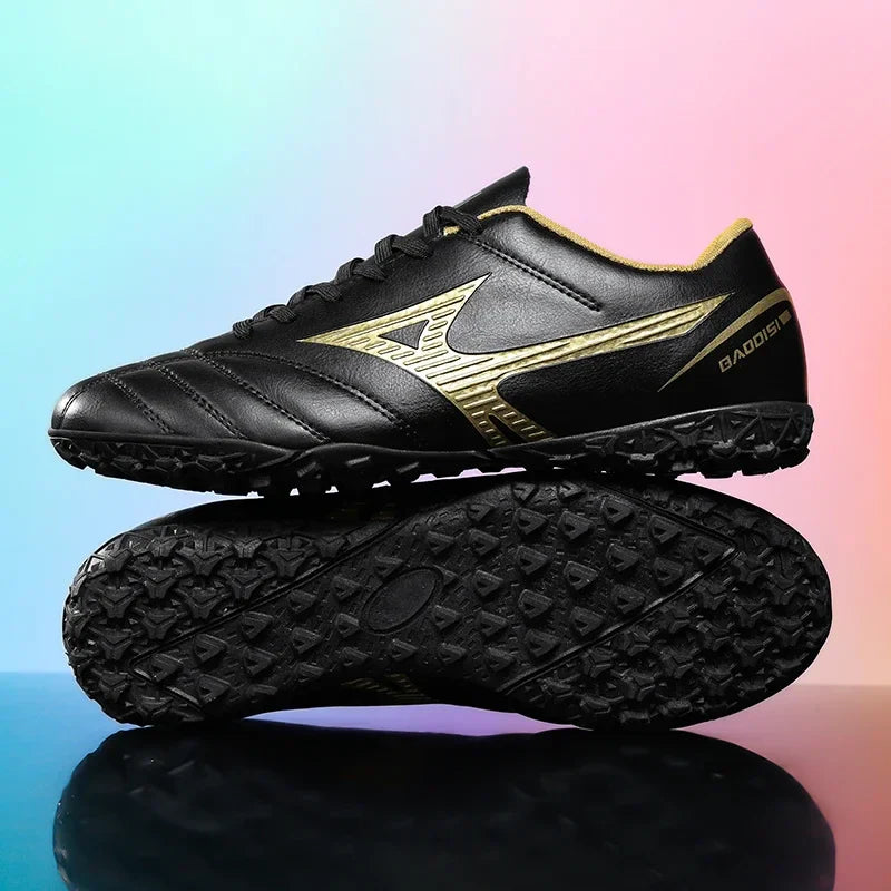 Men Football Boots Soccer Shoes Breathable Professional Turf Outdoor Non-slip Long Spikes Adult Ultralight Training Futsal