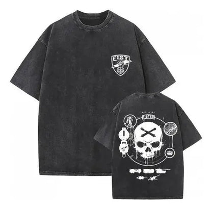 Short Sleeve Tee Anime Washed Vintage Graphic T-Shirt Man Women Cosplay Casual Tops 2026 Summer Y2k Streetwear