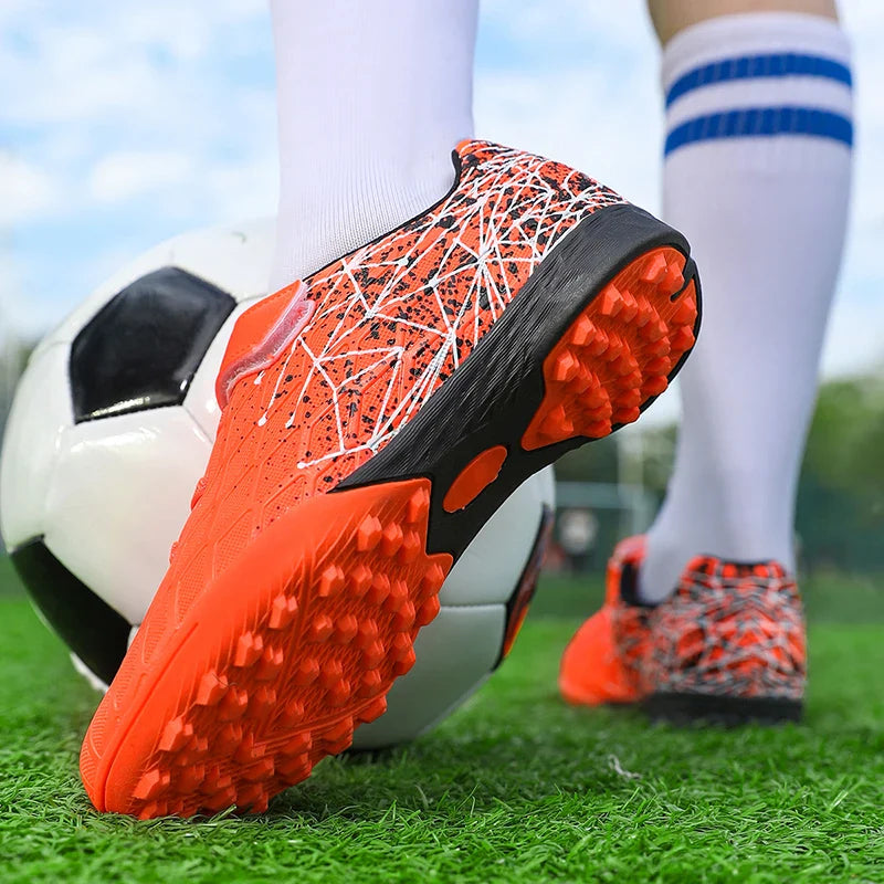 New Men Kids Soccer Shoes Cleats Match Grass Boys Professional Football Boots Ultralight Non-Slip Training Shoes Drop Shipping