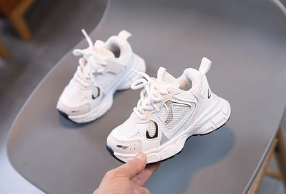 Children's Sports Casual Shoes for Boys and Girls Breathable Mesh Running Shoes Kids Basketball Shoes Lightweight Comfortable
