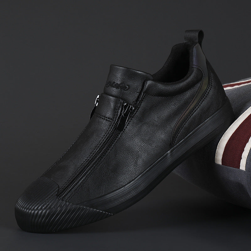Men's Trendy Sneakers Leather Soft Sole Men Shoes Size 38-44