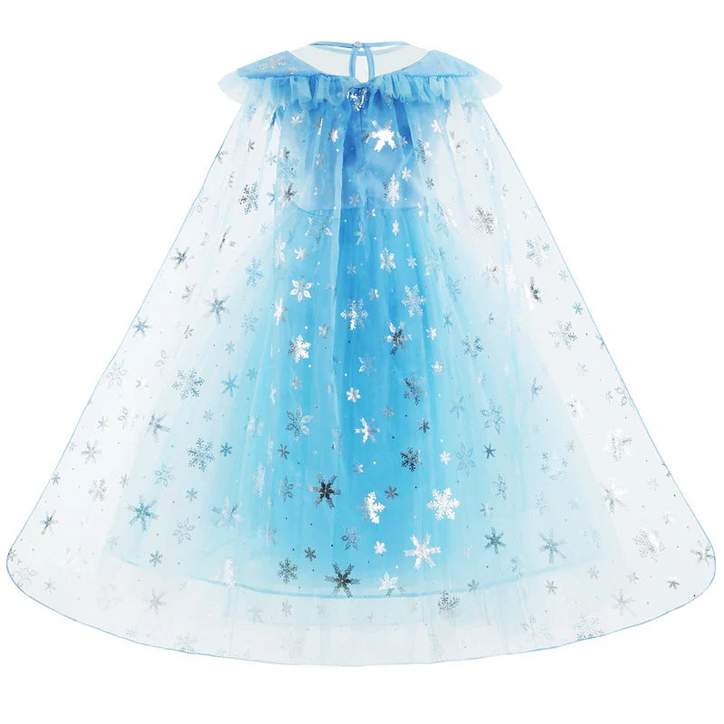 Girls Elsa Dresses Costume Clothes Kid Cosplay Princess Dress Snow Queen Vestido Children Birthday Parti Sukienki