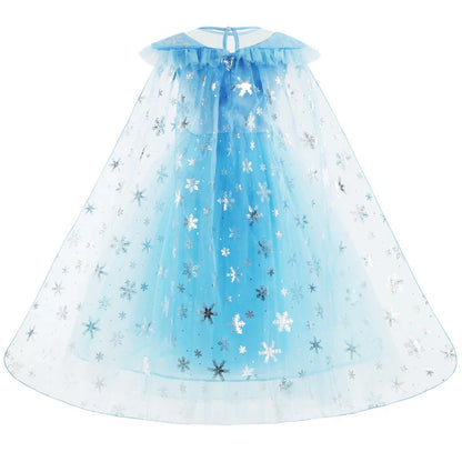 Girls Elsa Dresses Costume Clothes Kid Cosplay Princess Dress Snow Queen Vestido Children Birthday Parti Sukienki