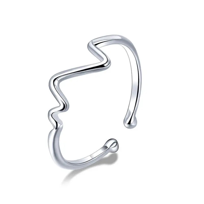 925 Sterling Silver European Simple CZ Ear Buckles Heart Hoop Earrings for Women Wedding Gift Minimalism Jewelry E737