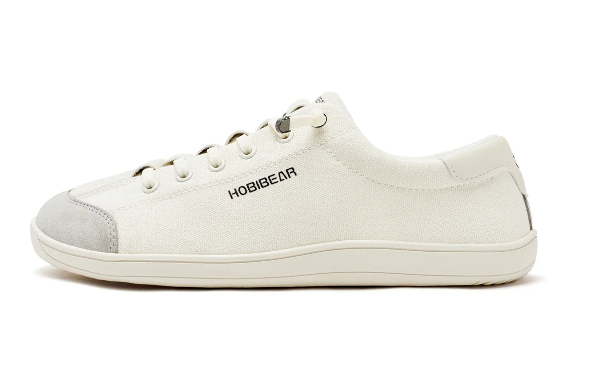 HOBIBEAR Tênis Casual Unissex de Lona | Zero Drop | Bico Largo para Caminhada Minimalista