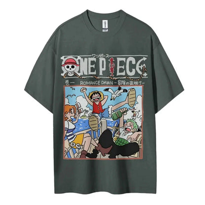 Men's 2025 Summer Casual Oversized Tee Breathable Cotton Daily Lounging and Comic Themed Parties
