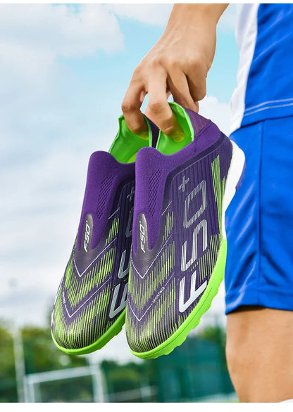 New Men's Football Boots Turf Comfortable Soccer Shoes Sport Ultralight Fg Grass Cleats Futsal Non Slip Indoor Adult Non-Slip