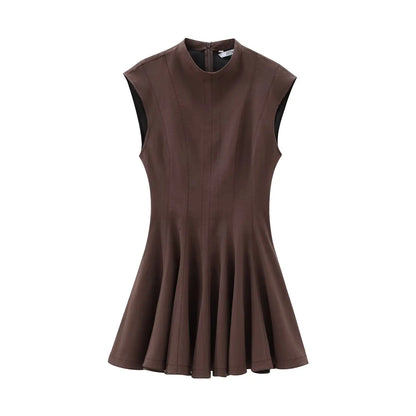 Ruffles Mini Party Dress Women Sleeveless A-Line Chic Evening Club Dress Fashion 2025 Y2K Girl Street Vestidos