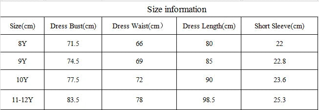 Summer New Girl Bubble Sleeve Colorful Flower Printed Princess Dress Cute Fashion Dress