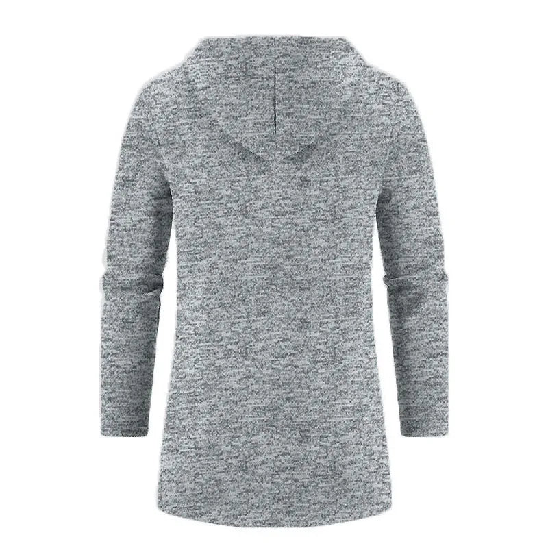 Men's Hoodies SpringAutumn CasualSolid Hooded Zip-Up Sweatshirts LongSleeve Knit Hoodie Men Sweatshirt Streetwear Hoody Cardigan