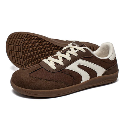 Barefoot Wide Toe Sneakers Unisex Zero Drop Minimalist Canvas Shoes Non Slip Lace Up Walking Sneaker