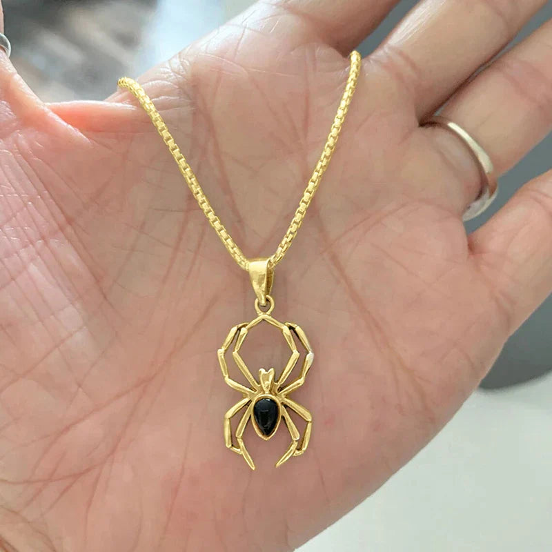 Spider Pendant Necklace for Women/Men Punk Animal Necklaces Unisex Lover Neck Accessories Creative Gift Hip Hop Jewelry