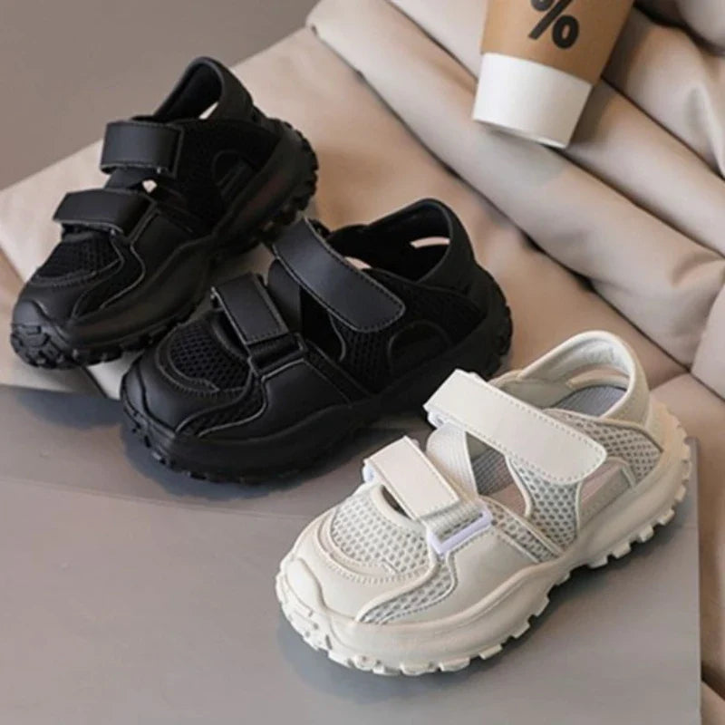 2026 New Design Children's Sports Sandals Breathable Single Mesh Closed-Toe Casual Sneakers for Boys Summer Outdoor Play