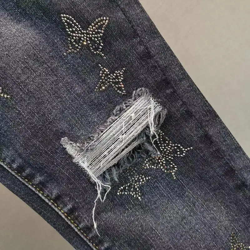 European Style High Waist Slimming Jeans