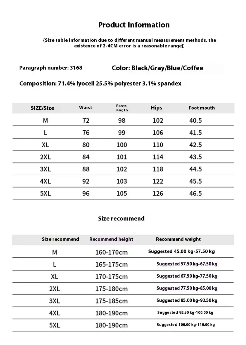 Summer Thin Men's Loose Straight Jeans Lyocell Soft Drape Business Casual Trousers Classic Smoke Gray Brand Ice Silk Denim Pants