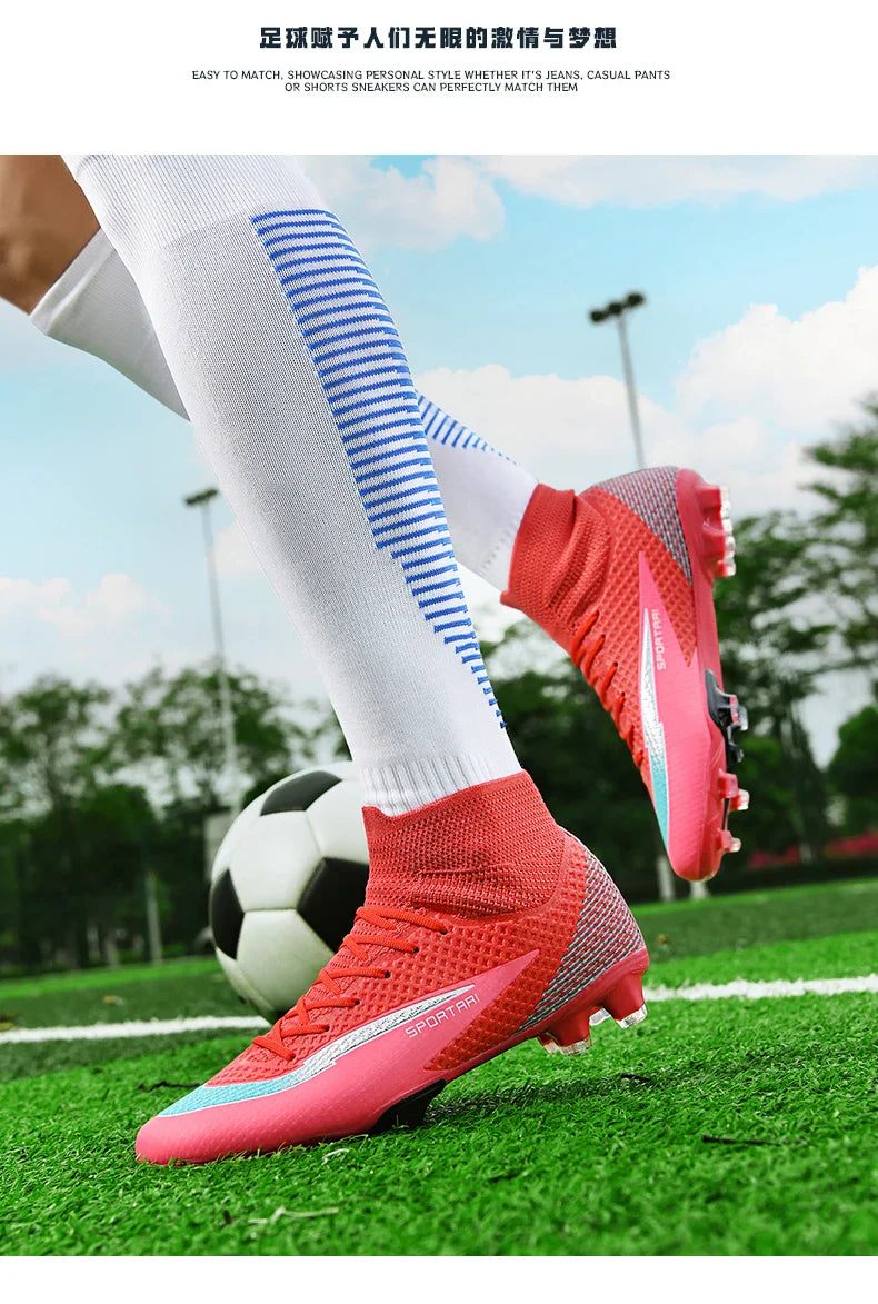 Men TF Football Boots Sneakers Indoor Comfortable High Quality Training Male Soccer Shoes Non Slip Sports Football Shoes Match