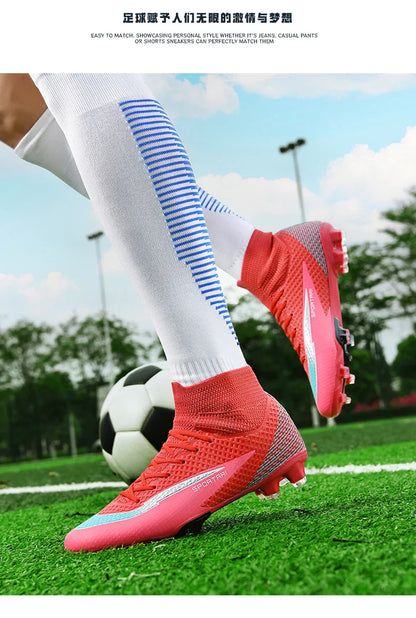 Men TF Football Boots Sneakers Indoor Comfortable High Quality Training Male Soccer Shoes Non Slip Sports Football Shoes Match