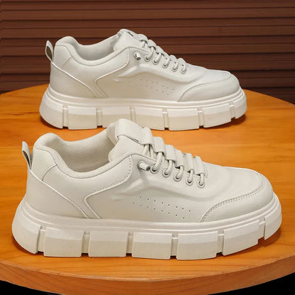 New Casual Shoes for Men 2025 Men's Oxford Shoes Retro Luxury Leather Shoes Fashion Breathable Sneakers Handmade Platform Boot