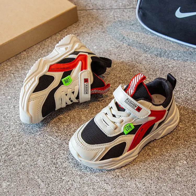 Kids Sneakers for Boys Girls 2025 Spring New Children's Walking Shoes Breathable Mesh Student School Basketball Kids Shoes