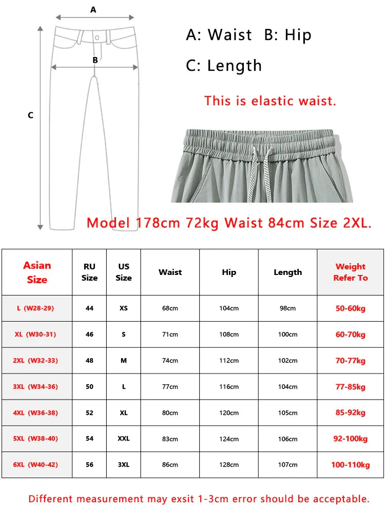 Summer Men's Cargo Pants with 5 Pockets Outdoor Quick Dry Casual Pants Lightweight and Cool Stretch Straight Trousers