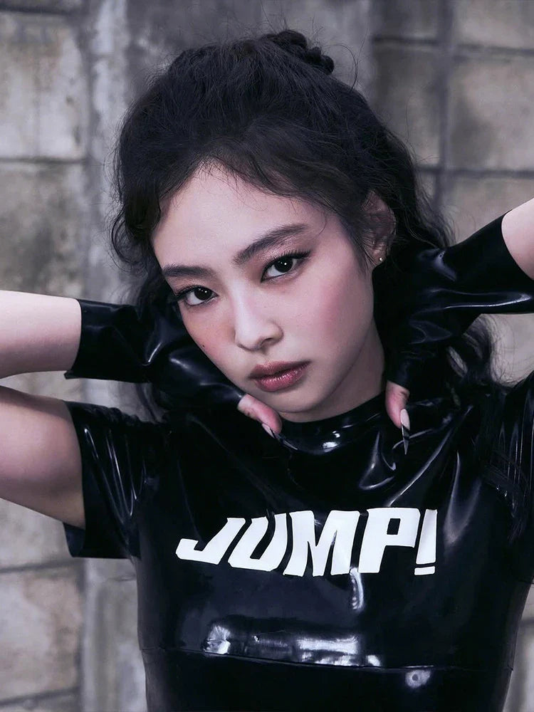 Summer New Trend T-Shirts Women Letter Print Reflection Design Short Sleeve Hot Girls High Street Style Crop Tops