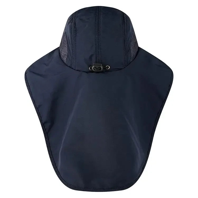 Wide Brim Sun Hat with Neck Flap for men women Adjustable Outdoor