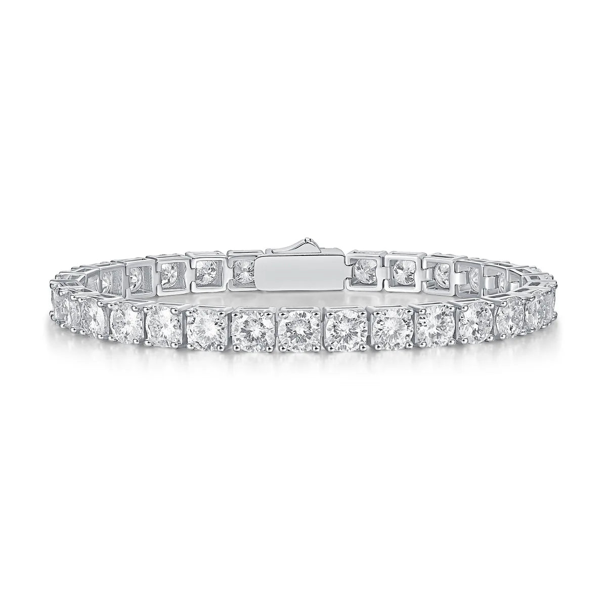 2024 New In GRA Certified 3/4/5/6.5MM White Full Moissanite Tennis Bracelet for Women Men 925 Silver Diamond Link Bracelets