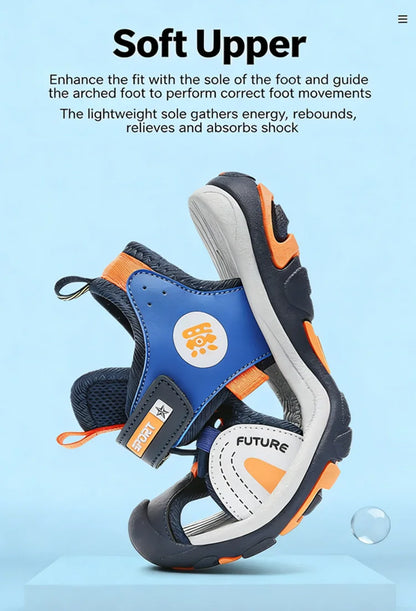 Children's Sandals Boys Girls Breathable Summer Sport for Outdoor Beach Shoes Anti-collision Comfortable Walking Sandalies