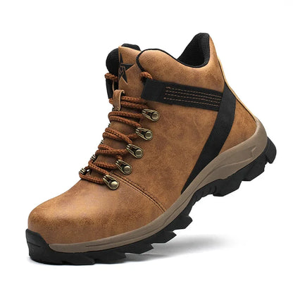 Safety Shoes Men Lightweight Sneaker Steel Toe Cap Shoes Anti-smash Puncture-Proof Work Safety Shoes Protective Boots Work Shoes