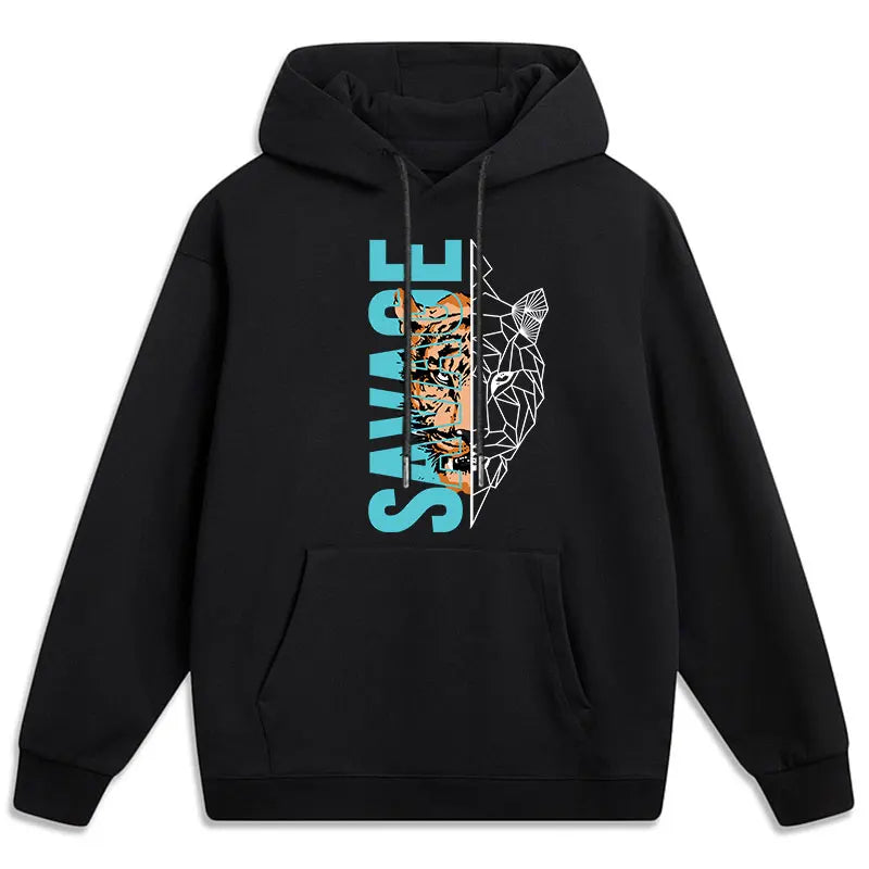 Men's Plus Size Sweatshirt 110-185KG Comfortable Cotton Casual Hoodies Autumn Winter Daily Outdoor Travel Tops Male Clothing