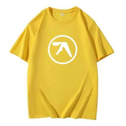 2025 Men's Black T-Shirt Men T Shirt Print Cotton Short Sleeve T-shirt Male Funny Present Fashion Aphex Twin Short Sleeves